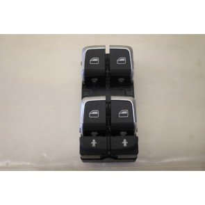 Schakelaar elektr. ruitmechanisme zwart div. Audi modellen Bj 11-heden