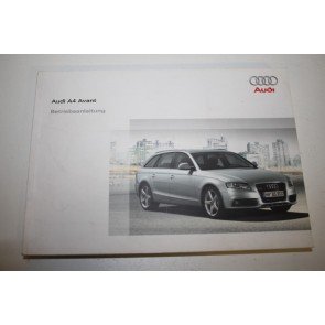 Instructieboekje duitstalig Audi A4 Avant Bj 08-12