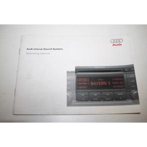 Instructieboekje radio chorus engelstalig Audi A4, S4 Bj 05-09