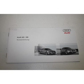 Beknopte handleiding duitstalig Audi A5, S5 Coupe Bj 07-12