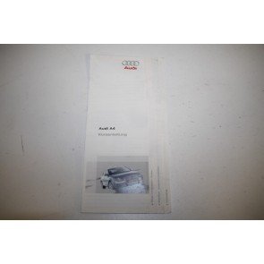 Beknopte handleiding duitstalig Audi A4 Bj 05-08