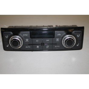 Climatronic paneel zwart/alu Audi A8, S8 Bj 10-13