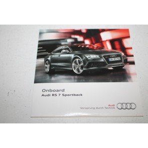Cd-rom bedieningshandleiding duitstalig Audi RS7 Bj 14-heden