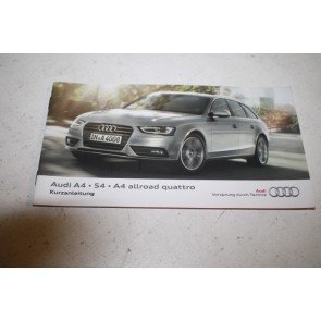 Beknopte handleiding duitstalig Audi A4, S4, Allroad Bj 12-15