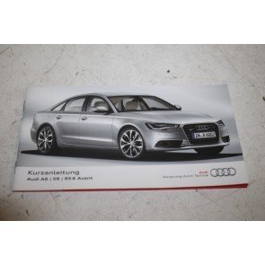 Beknopte handleiding duitstalig Audi A6, S6, RS6 Bj 11-14