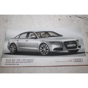 Beknopte handleiding duitstalig Audi A6, S6, Allroad Bj 11-14