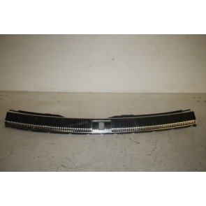 Bekleding afsluitplaat achter zwart/edelstaal Audi A6, S6, RS6 Avant Bj 11-heden