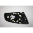 Spiegelglas (convex) met draagplaat links Audi A3, S3, A4, S4, RS4, A6, S6 Bj 01-09