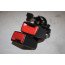 Dubbel gordelslot zwart/verkeersrood LA Audi A6, S6, RS6, A7, S7, RS7 Bj 19-heden