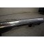 Bekleding afsluitplaat achter zwart/edelstaal Audi A6, S6, RS6 Avant Bj 11-18