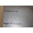 Beknopte handleiding duitstalig Audi TT Coupe Bj 98-06