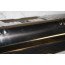 Bekleding afsluitplaat achter zwart/edelstaal Audi A6, S6, RS6 Avant Bj 11-heden
