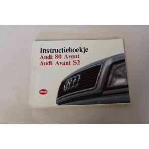 Instructieboekje nederlandstalig Audi 80, S2 Avant Bj 92-95