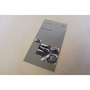 Beknopte handleiding duitstalig Audi TT Coupe Bj 98-06
