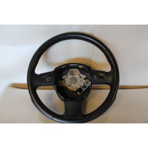 0556435 - 4F0419091APTNA - Multifunction steering wheel 3-spoke leather, black Audi A6, A8, Q7 Bj 03-11