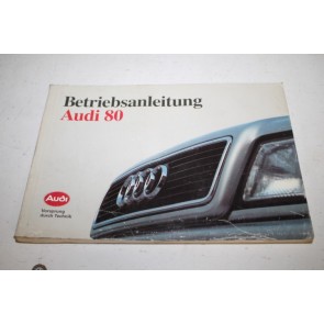 Instructieboekje duitstalig Audi 80 sedan Bj 91-95