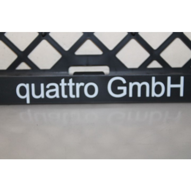 2x ORIGINAL Kennzeichenhalter für Audi Quattro