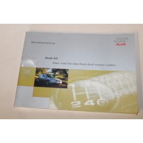 Instructieboekje duitstalig Audi A3 3-deurs Bj 98-00