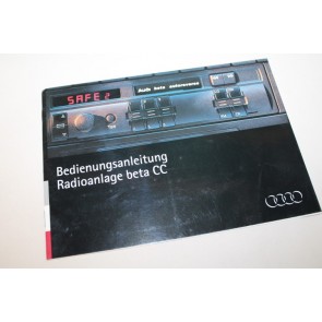 Instructieboekje Radio beta CC duitstalig Div. Audi modellen