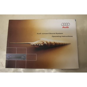 Instructieboekje Concert engelstalig Audi TT Bj 99-06