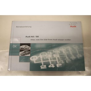 Instructieboekje duitstalig Audi A8, S8 Bj 94-99