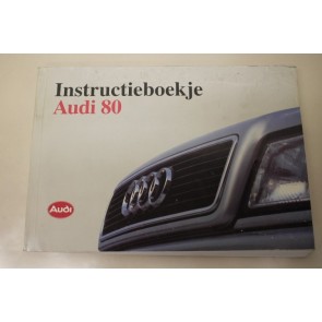 Instructieboekje nederlandstalig Audi 80 Bj 91-95