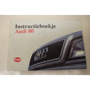 Instructieboekje nederlandstalig Audi 80 Bj 91-95
